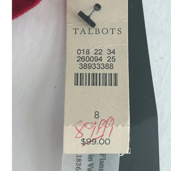 Talbots NWT red wool skirt fully lined size 8 - Picture 5 of 11